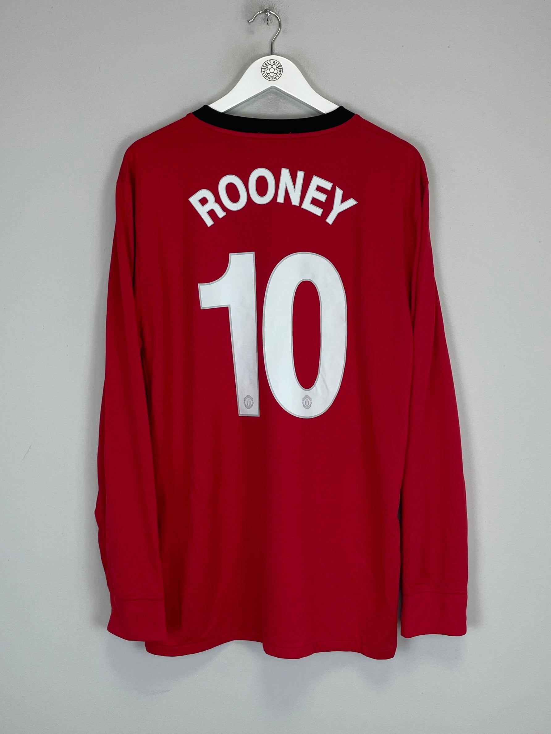 2009/10 MANCHESTER UNITED ROONEY #10 L/S HOME SHIRT (M) NIKE