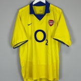 2003/04 ARSENAL VIEIRA #4 AWAY SHIRT (XL) NIKE