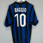 1998/99 INTER MILAN BAGGIO #10 HOME SHIRT (M) NIKE