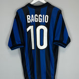 1998/99 INTER MILAN BAGGIO #10 HOME SHIRT (M) NIKE