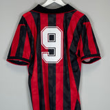 1993/94 AC MILAN #9 HOME SHIRT (L) LOTTO