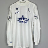 1995/96 LEEDS UNITED YEBOAH #21 L/S HOME SHIRT (L) ASICS