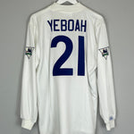 1995/96 LEEDS UNITED YEBOAH #21 L/S HOME SHIRT (L) ASICS