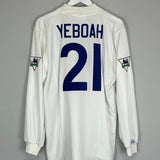 1995/96 LEEDS UNITED YEBOAH #21 L/S HOME SHIRT (L) ASICS