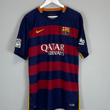 2015/16 BARCELONA MESSI #10 HOME SHIRT (XL) NIKE