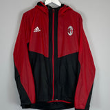 2013/14 AC MILAN LINED HOODED JACKET (M) ADIDAS