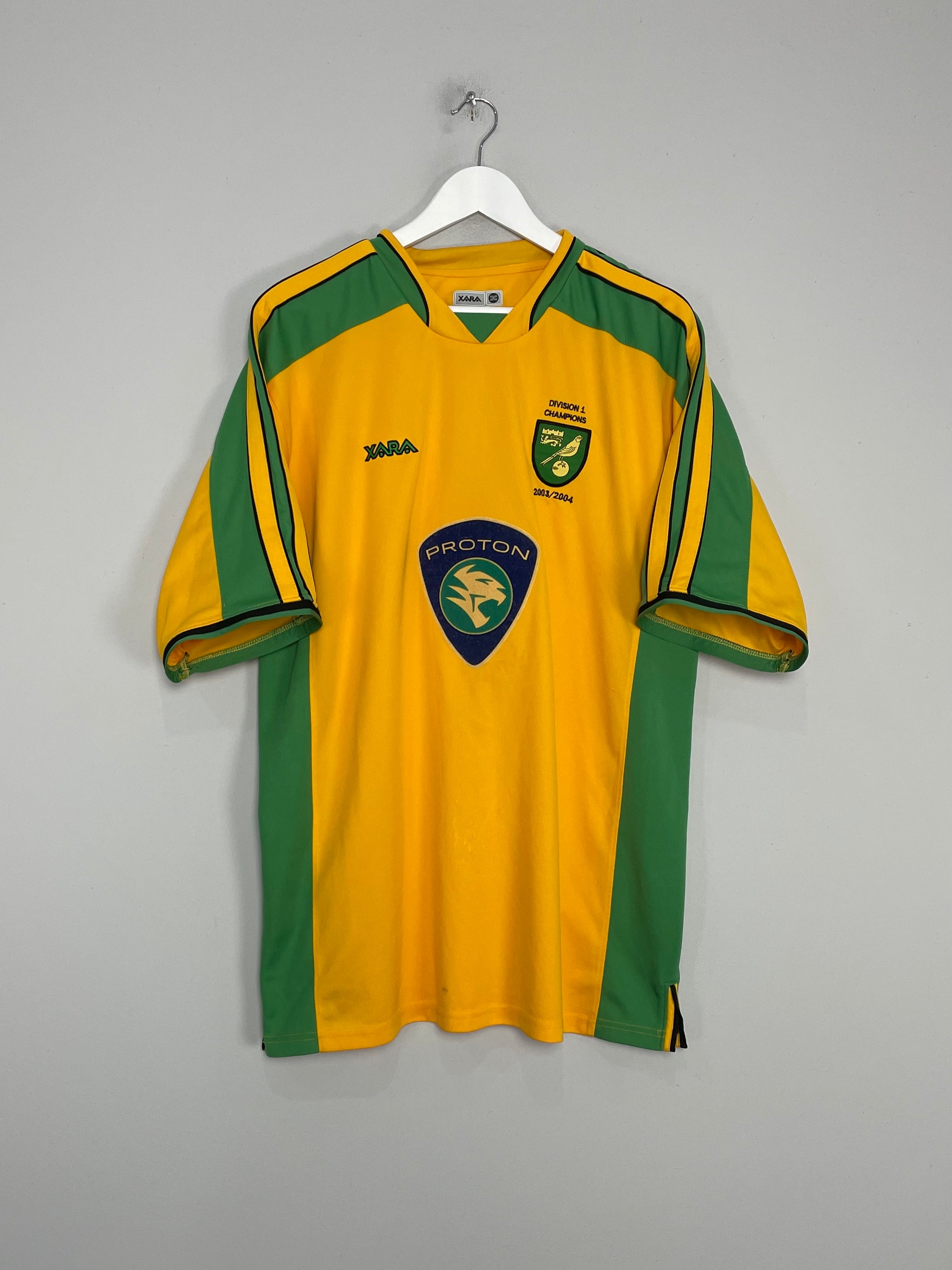 2004 NORWICH CITY *DIVISION 1 CHAMPIONS* HOME SHIRT (XL) XARA