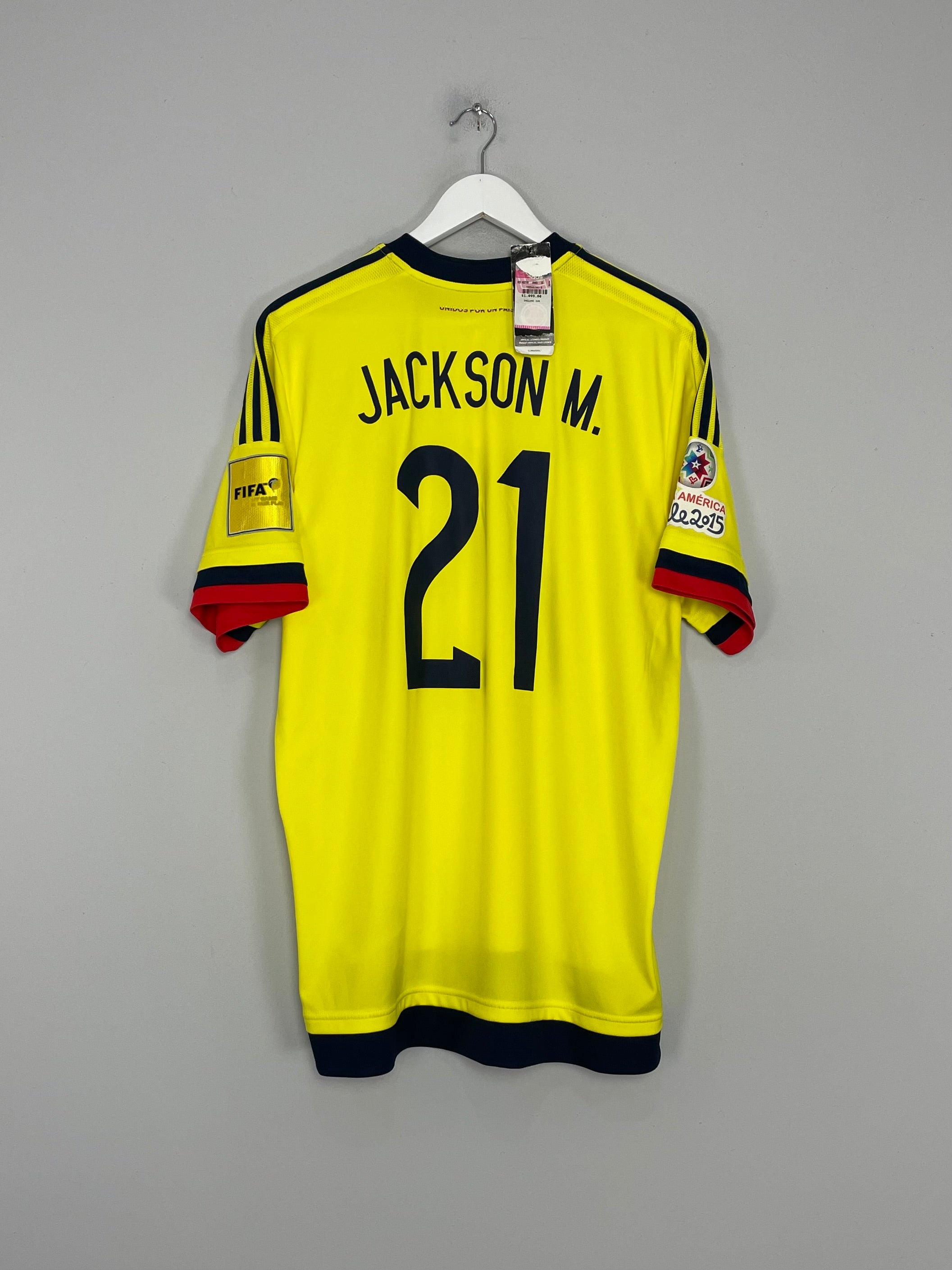 2015/16 COLOMBIA J.MARTINEZ #21 *BNWT* HOME SHIRT (XL) ADIDAS