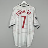 2003/04 MANCHESTER UNITED RONALDO #7 CL AWAY SHIRT (XXXL) NIKE