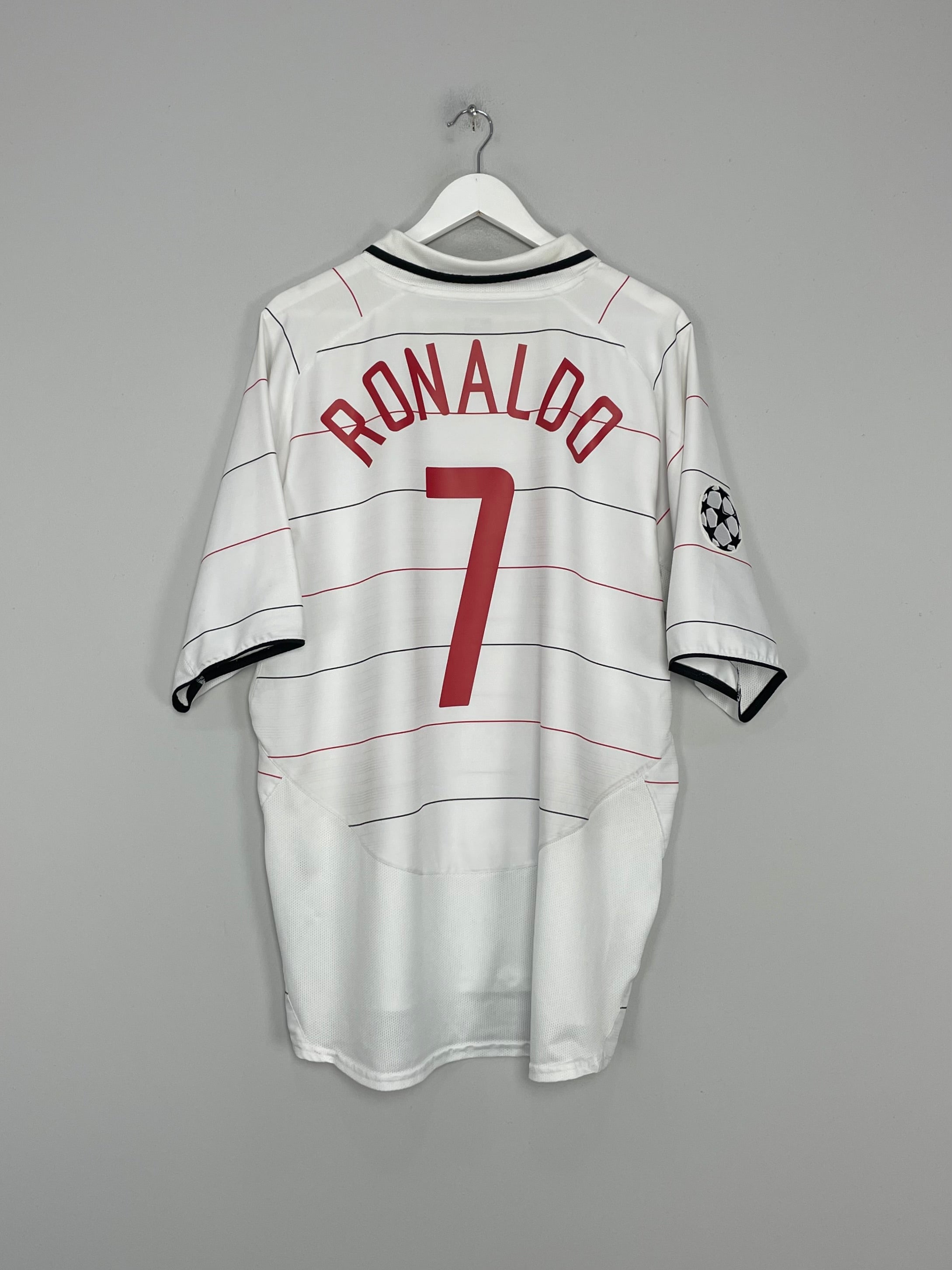 2003/04 MANCHESTER UNITED RONALDO #7 CL AWAY SHIRT (XXXL) NIKE