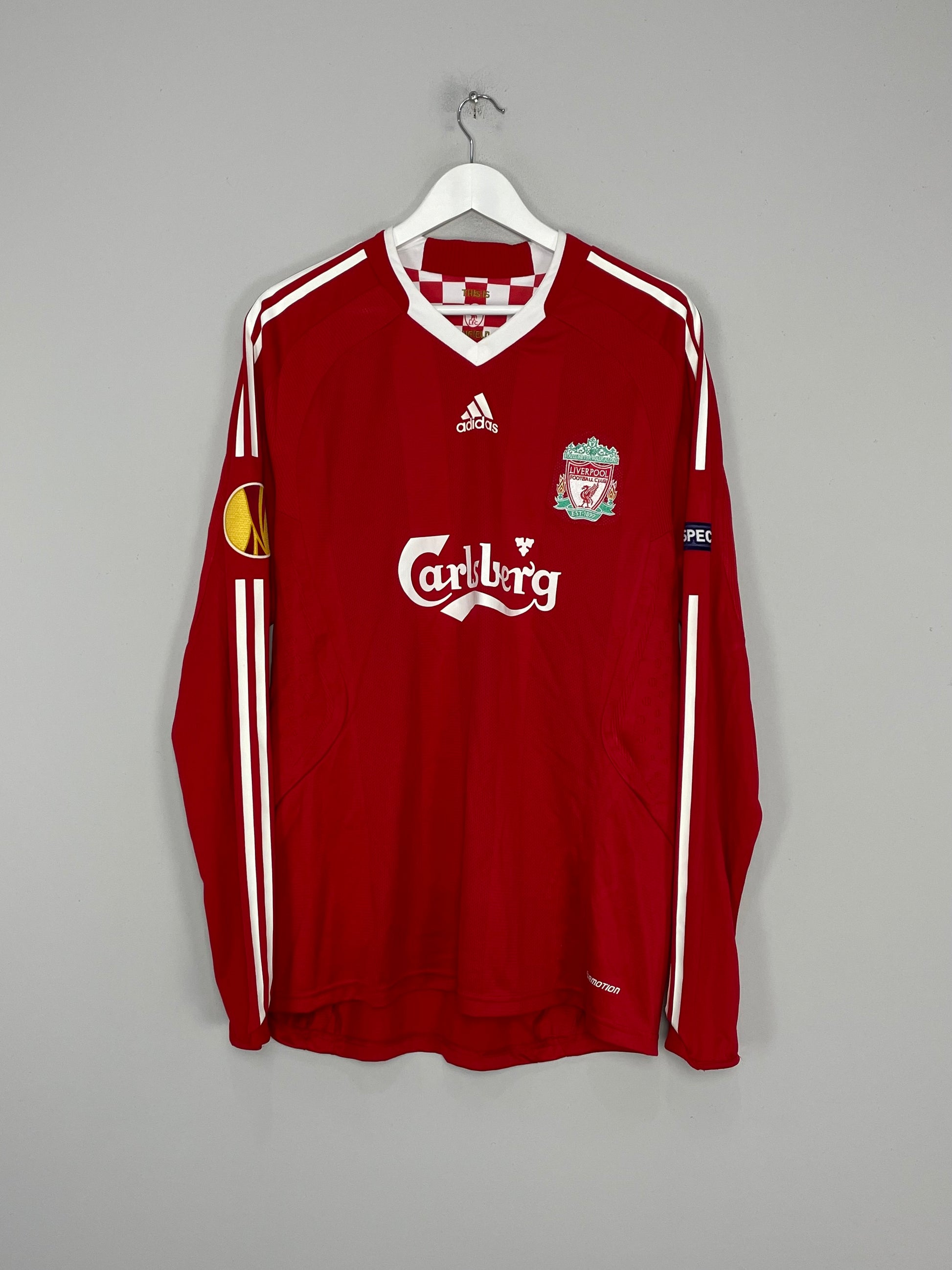 Liverpool Football Club Long Sleeve Home Jersey 2008-2010  Liverpool  football club, Football club, Liverpool football