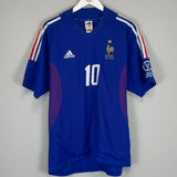 2002/04 FRANCE ZIDANE #10 HOME SHIRT (L) ADIDAS