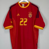 2002/04 SPAIN JOAQUIN #22 HOME SHIRT (XL) ADIDAS