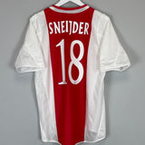 2003/04 AJAX SNEIJDER #18 HOME SHIRT (M) ADIDAS