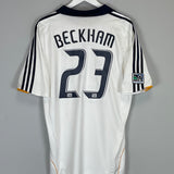 2007/08 LA GALAXY BECKHAM #23 HOME SHIRT (L) ADIDAS