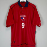 2000/01 CHILE ZAMORANO #9 HOME SHIRT (L) UMBRO