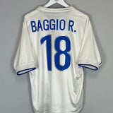 1997/98 ITALY R.BAGGIO #18 AWAY SHIRT (M) NIKE