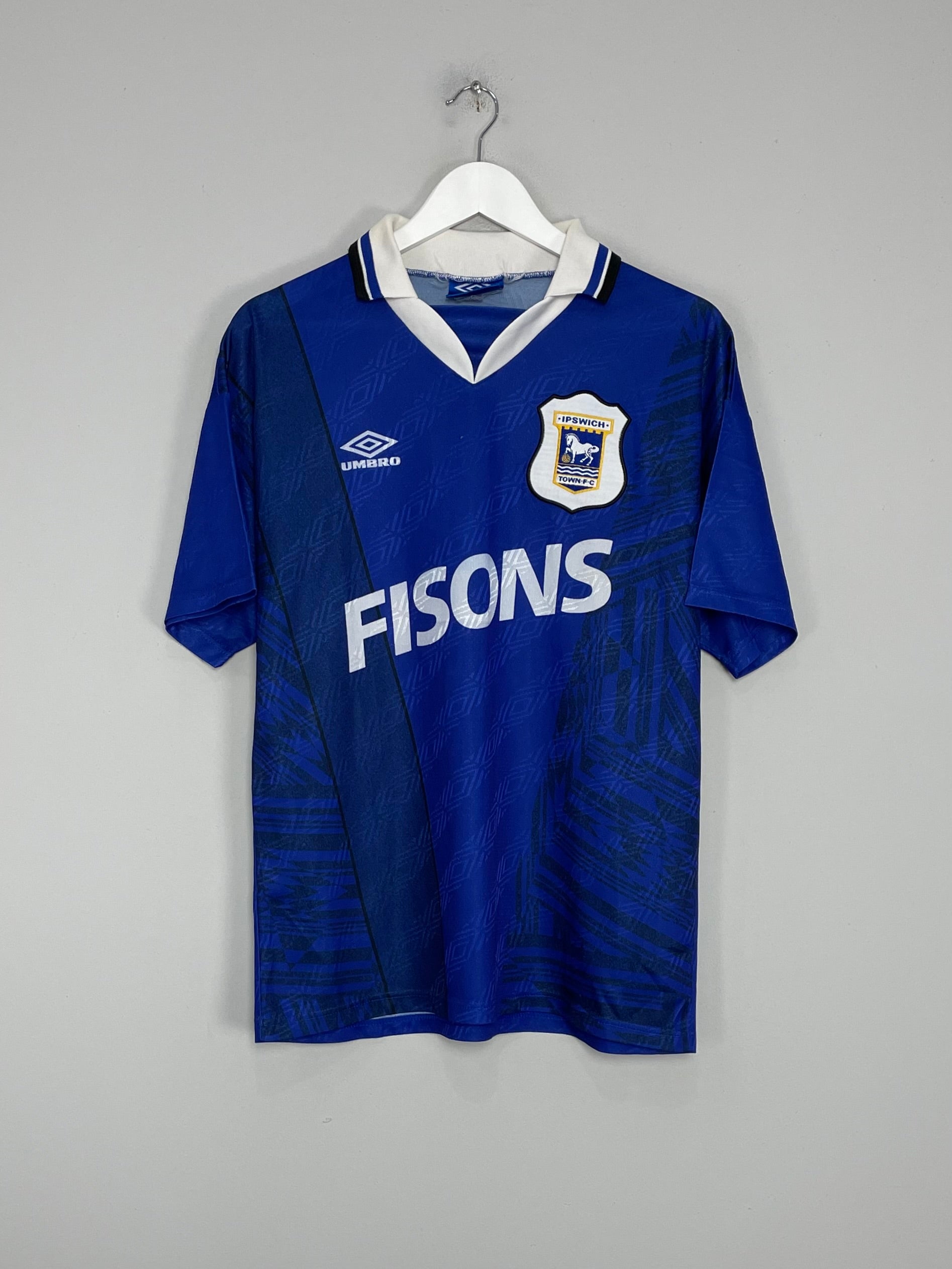 1994/95 IPSWICH TOWN HOME SHIRT (M) UMBRO