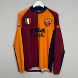 2001/02 ROMA L/S EUROPEAN HOME SHIRT (L) KAPPA