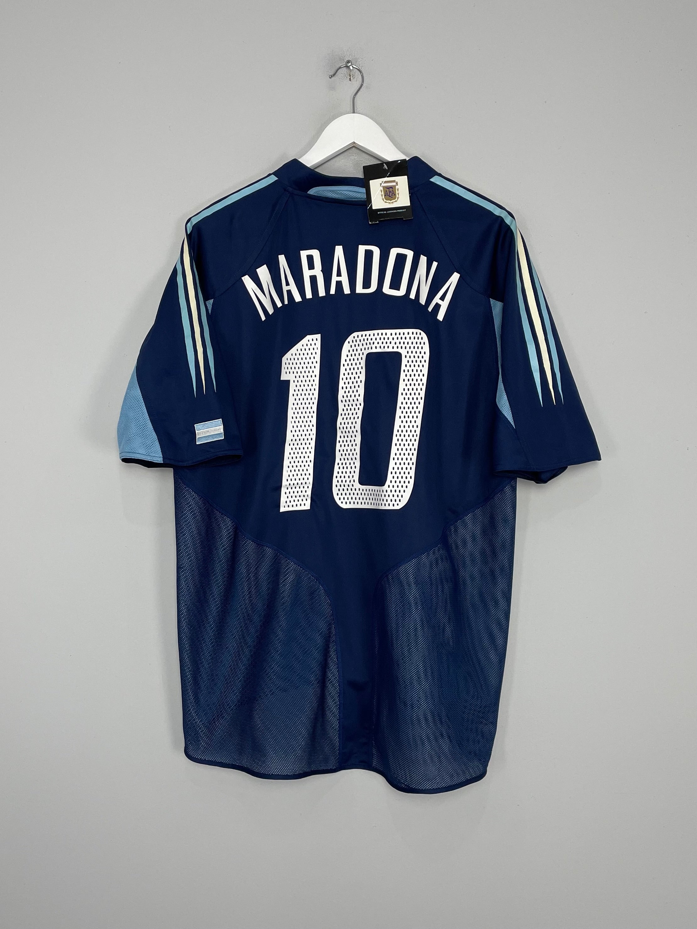 2004/05 ARGENTINA MARADONA #10 *BNWT* AWAY SHIRT (XL) ADIDAS