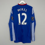 2010/11 CHELSEA MIKEL #17 *MATCH ISSUE* L/S HOME SHIRT (XL) ADIDAS