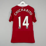 2010/11 MANCHESTER UNITED CHICHARITO #14 *MATCH ISSUE* HOME SHIRT (M) NIKE