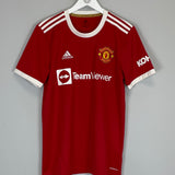 2021/22 MANCHESTER UNITED RONALDO #7 HOME SHIRT (M) ADIDAS