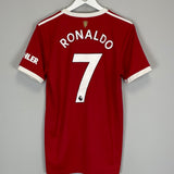 2021/22 MANCHESTER UNITED RONALDO #7 HOME SHIRT (M) ADIDAS