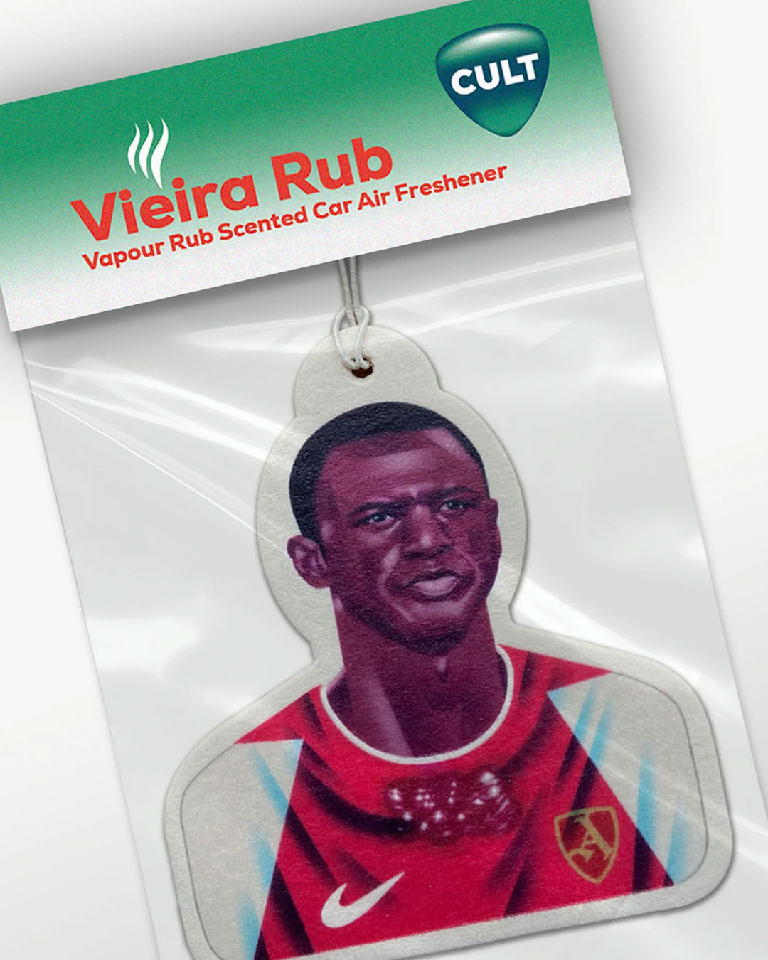 Novelty gift collection - Vieira Rub air freshener - Cult Kits Christmas gift guide football shirts and Christmas collections