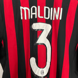 2009/10 AC MILAN MALDINI #3 'SOLO PER TE' HOME SHIRT (L) ADIDAS