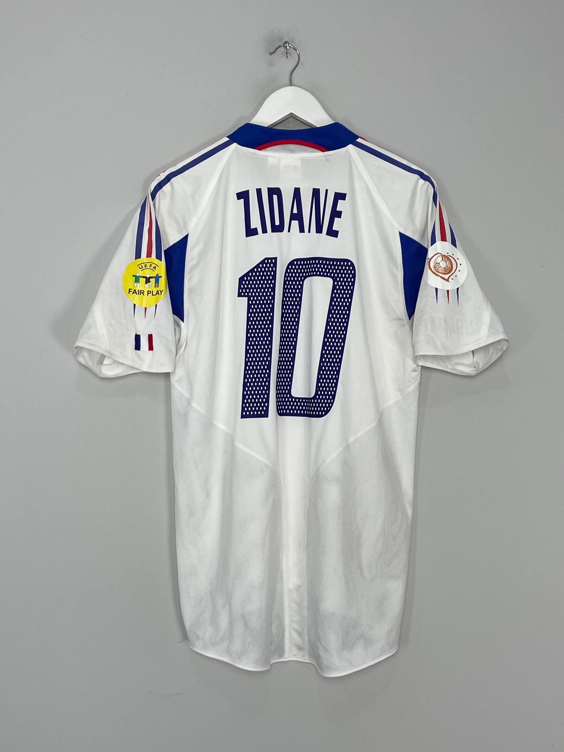 2004/06 FRANCE ZIDANE #10 AWAY SHIRT (M) ADIDAS