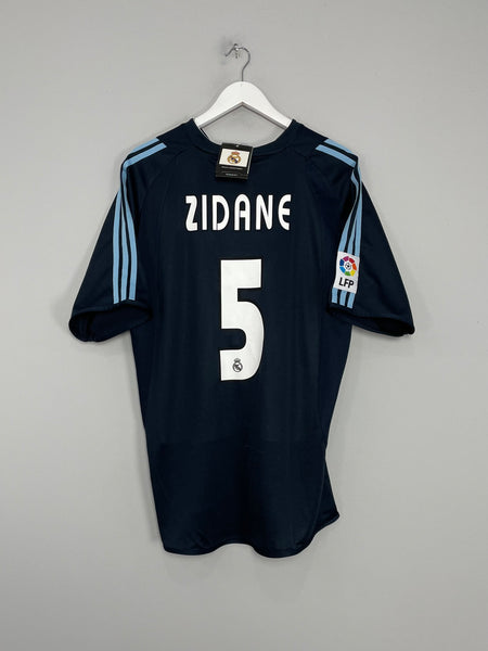 REAL MADRID 2003 2004 HOME FOOTBALL SHIRT JERSEY ADIDAS VINTAGE ZIDANE #5  RARE