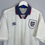 1993/95 ENGLAND HOME SHIRT (XL) UMBRO