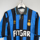 1991/92 INTER MILAN HOME SHIRT (M) UMBRO