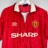 1992/94 MANCHESTER UNITED HOME SHIRT (L) UMBRO