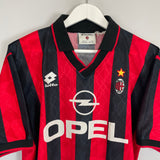 1995/96 AC MILAN HOME SHIRT (M) LOTTO