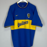 2000/01 BOCA JUNIORS HOME SHIRT (L) NIKE