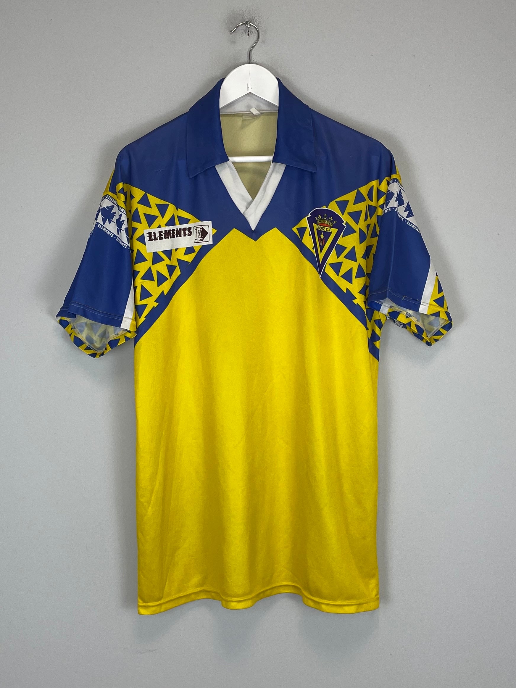 1992/93 CADIZ FC HOME SHIRT (XL) ELEMENTS