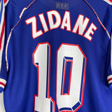 1998/00 FRANCE ZIDANE #10 HOME SHIRT (L) ADIDAS