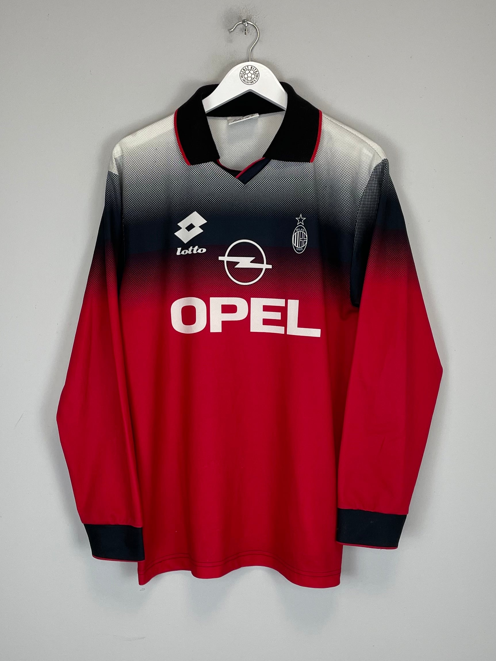 1996/97 AC MILAN TRAINING SHIRT (L) LOTTO