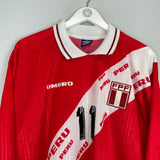 1996/97 PERU #11 L/S AWAY SHIRT (XL) UMBRO