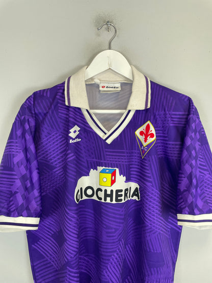 1991/92 FIORENTINA HOME SHIRT (L) LOTTO