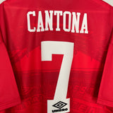 1994/96 MANCHESTER UNITED CANTONA #7 HOME SHIRT (XXL) UMBRO