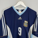 1998/99 ARGENTINA BATISTUTA #9 AWAY SHIRT (M) ADIDAS