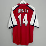 2000/02 ARSENAL HENRY #14 HOME SHIRT (L) NIKE