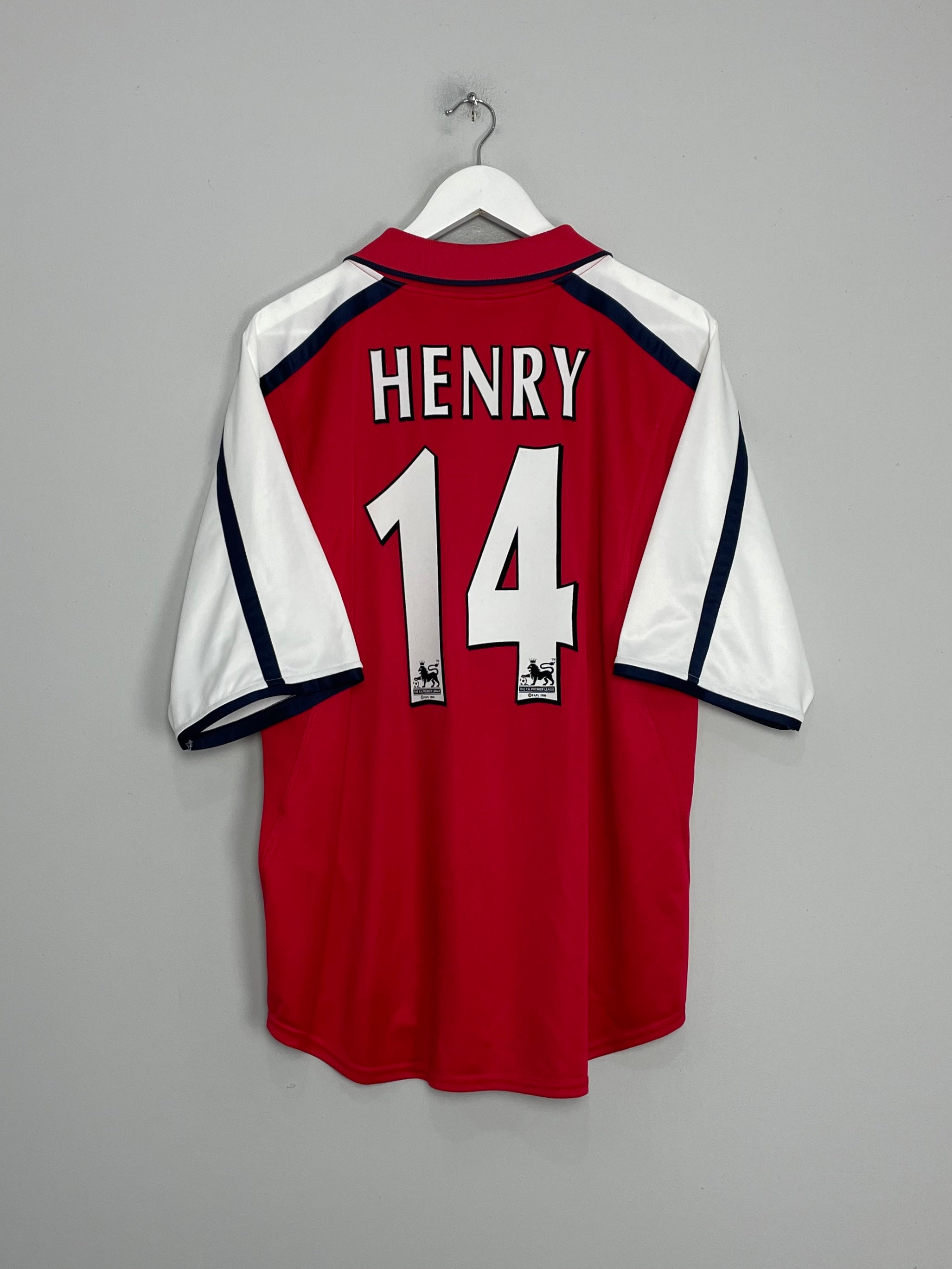 2000/02 ARSENAL HENRY #14 HOME SHIRT (L) NIKE