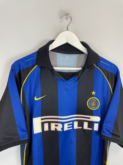 2001/02 INTER MILAN RONALDO #9 HOME SHIRT (L) NIKE