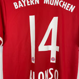 2016/17 BAYERN MUNICH ALONSO #14 HOME SHIRT (L) ADIDAS