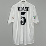 2001/02 REAL MADRID ZIDANE #5 *CENTENARY* HOME SHIRT (L) ADIDAS