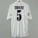 2001/02 REAL MADRID ZIDANE #5 *CENTENARY* HOME SHIRT (L) ADIDAS